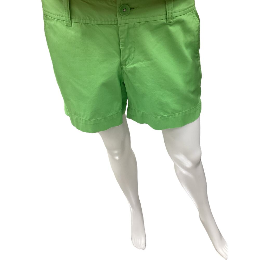 Lilly Pulitzer Shorts Women’s Size 6 100% Cotton Pockets Neon Green